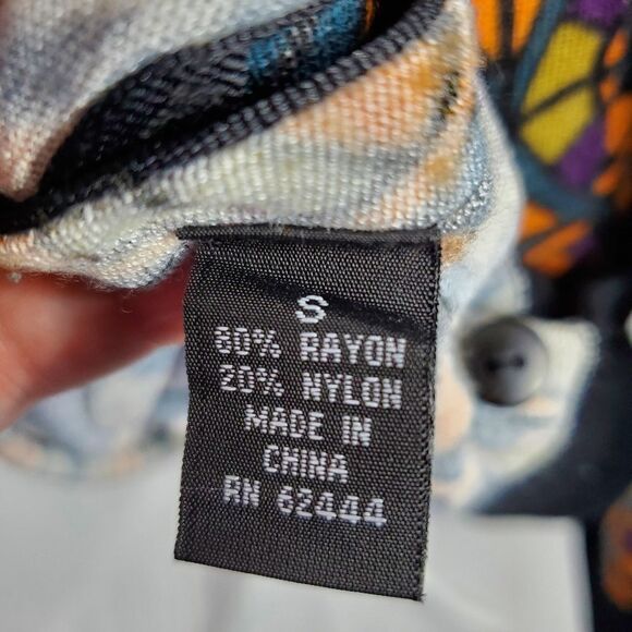 NICOLE MILLER sweater dress long sleeve mock neck geometric S - Picture 7 of 10